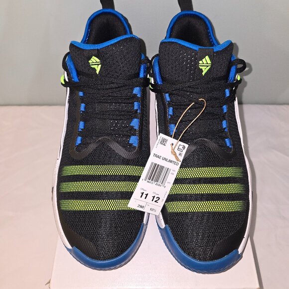 Adidas Trae Unlimited Basketball Sneakers, M 11/W 12, Blk/Blue/Grn, New in Box - Picture 2 of 10